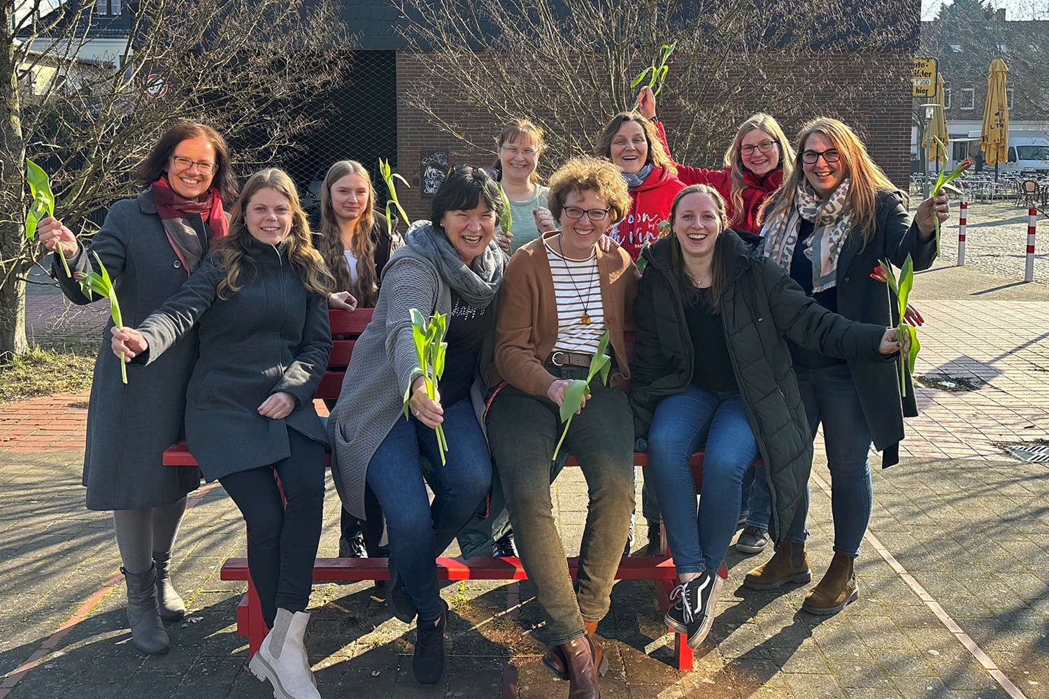 Mitarbeiterinnen der Stadtwerke feiern den Weltfrauentag